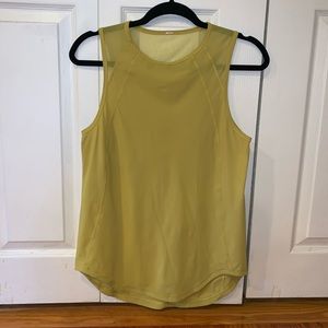 Lululemon Yellow Sleeveless Sculpt Tank Top Size 6